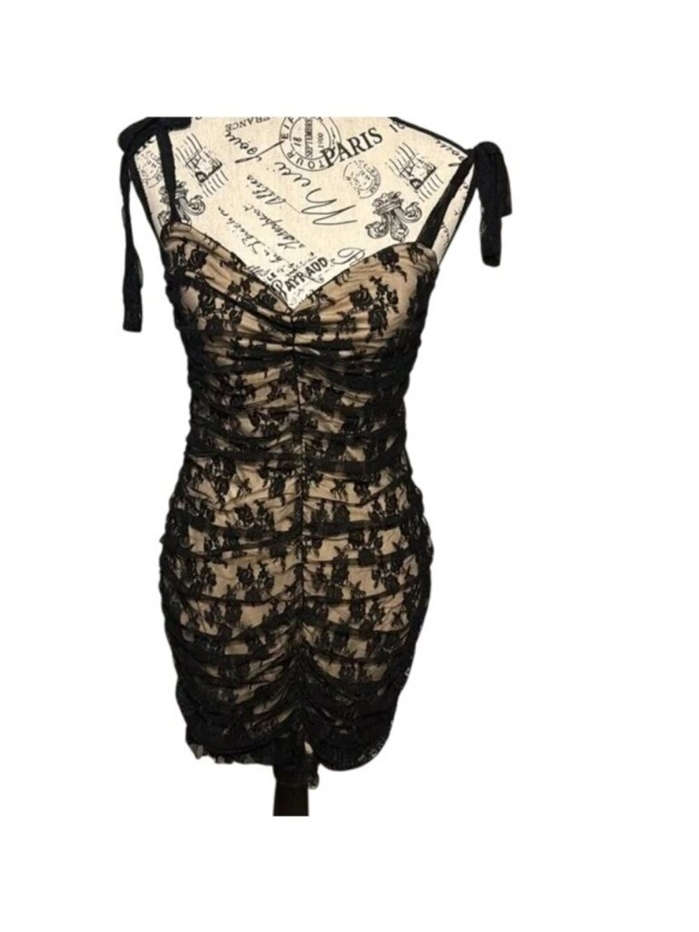 Lulus Be Mini Black Floral Lace Cinched Mini Dress - Picture 5 of 10